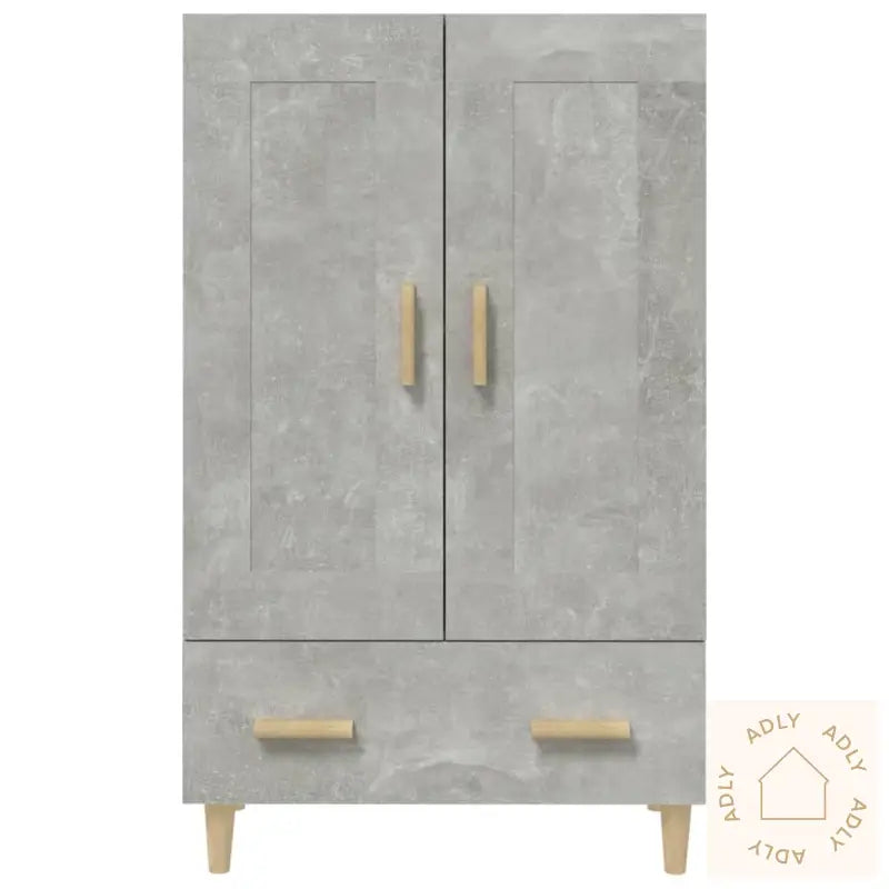 Highboard Betonggrå 70X31X115 Cm Konstruert Tre