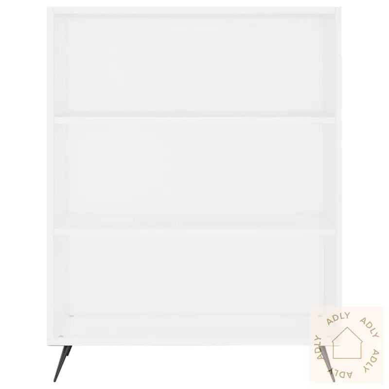 Highboard Hvit 69,5X34X180 Cm Konstruert Tre