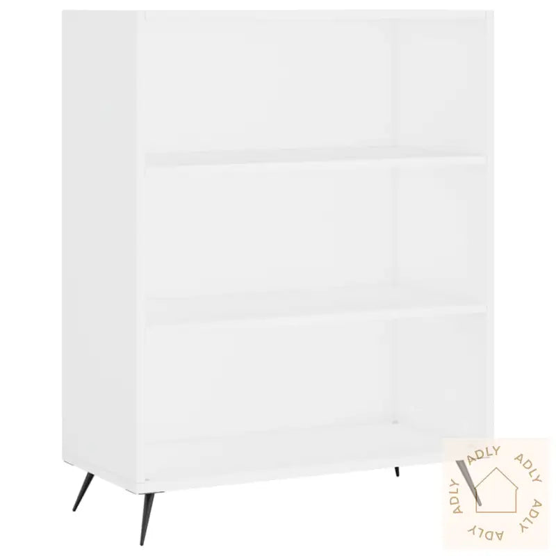 Highboard Hvit 69,5X34X180 Cm Konstruert Tre