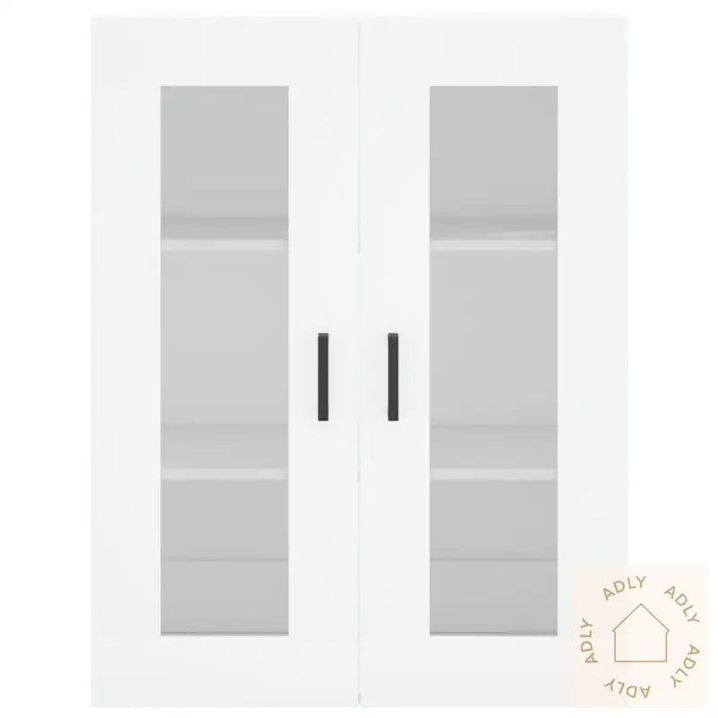 Highboard Hvit 69,5X34X180 Cm Konstruert Tre