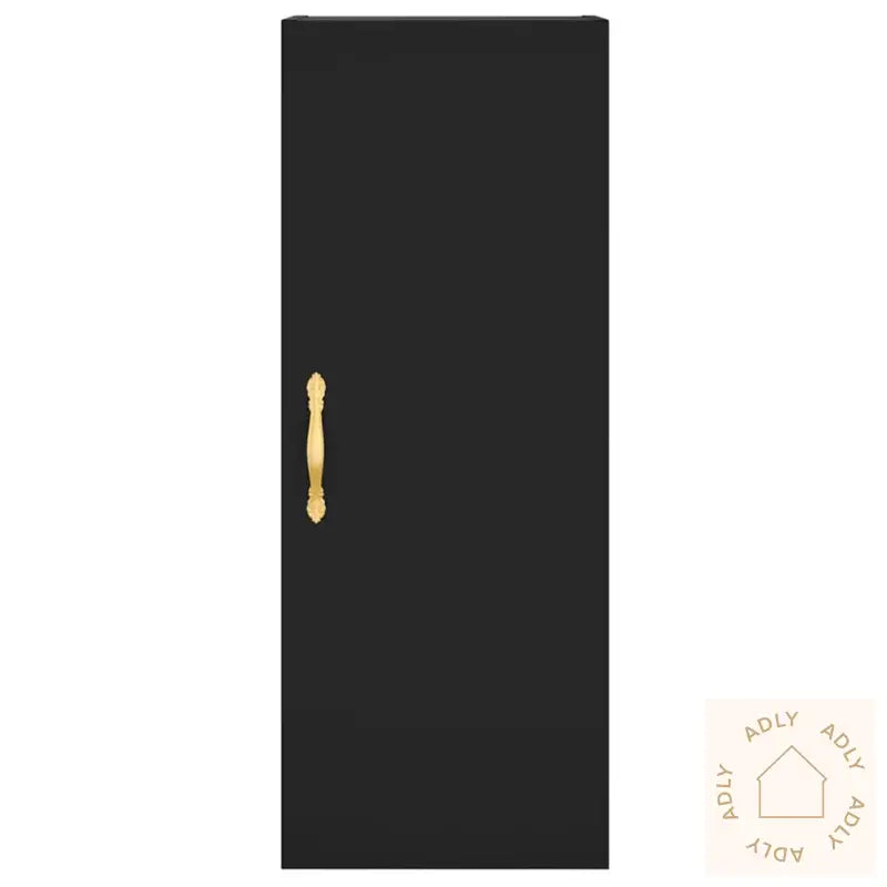 Highboard Svart 34,5X34X180 Cm Konstruert Tre
