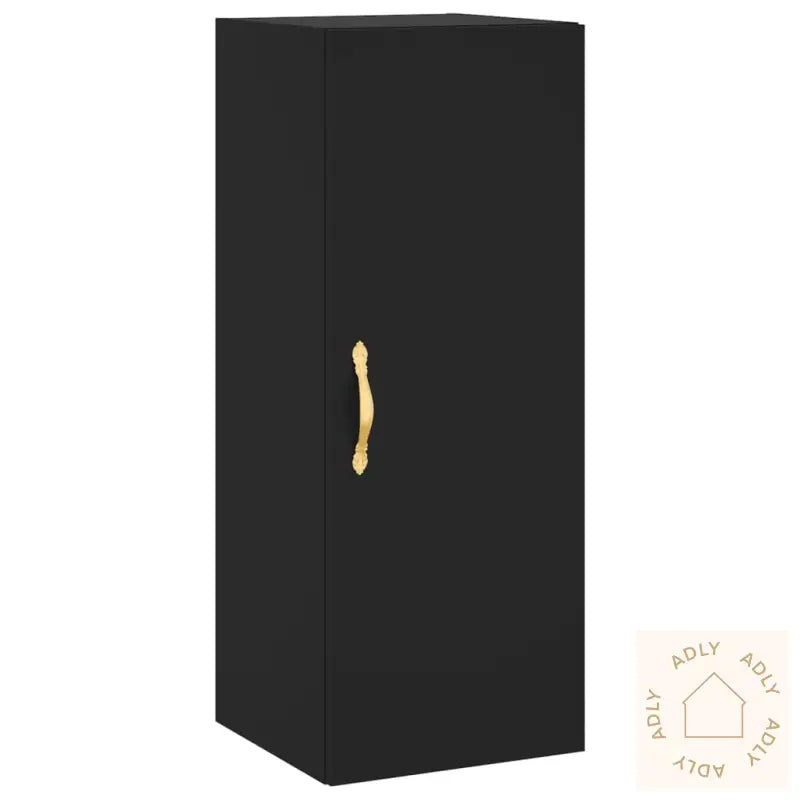 Highboard Svart 34,5X34X180 Cm Konstruert Tre