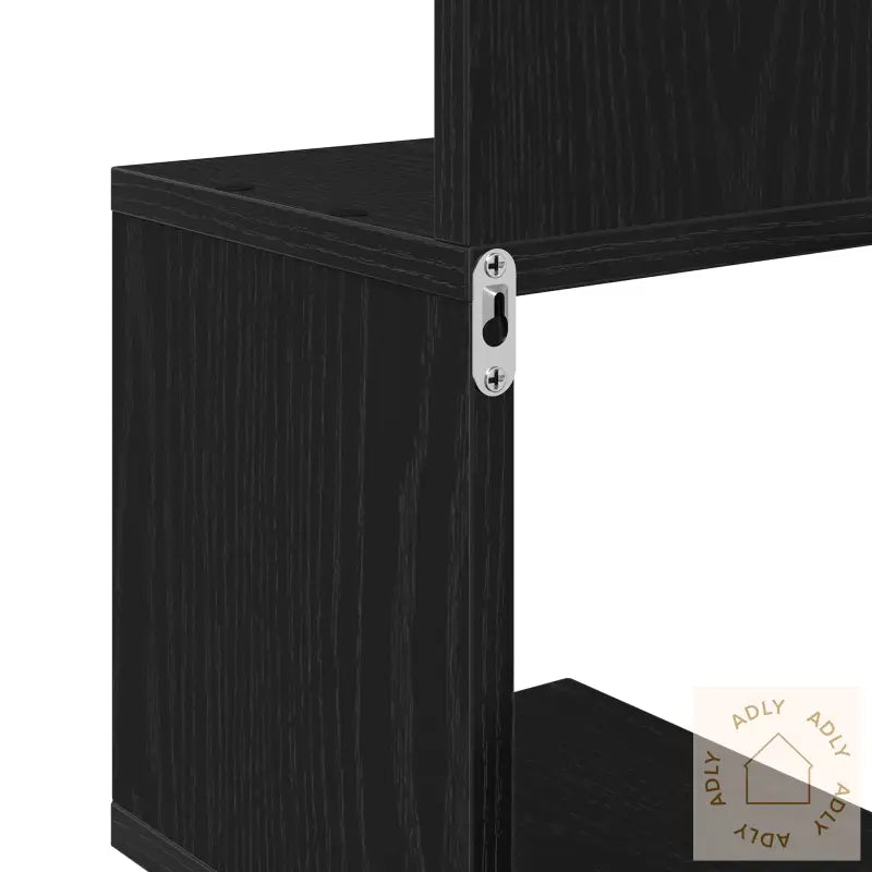 Hjørnehylle Svart Eik 20X20X127,5 Cm Laget Av Tre