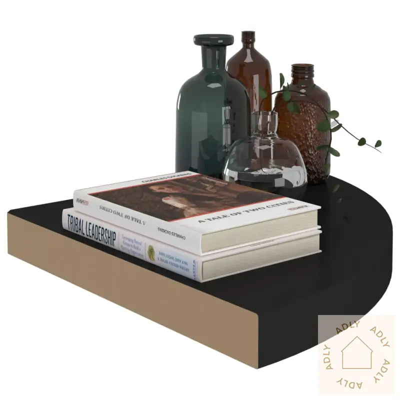Flytende Vegghylle Svart 35X35X3,8 Cm Mdf