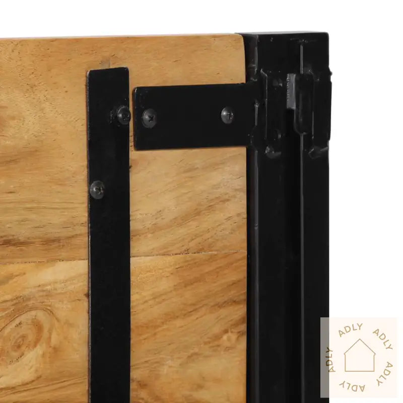 Sengegavl 140 Cm Heltre Akasie Og Jern