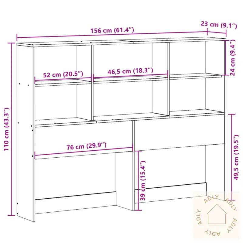 Hodegavl Med Oppbevaring Hvit 150 Cm Heltre Furu