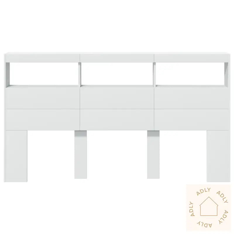 Hodegavl Skap Med Led Hvit 180X17X102 Cm