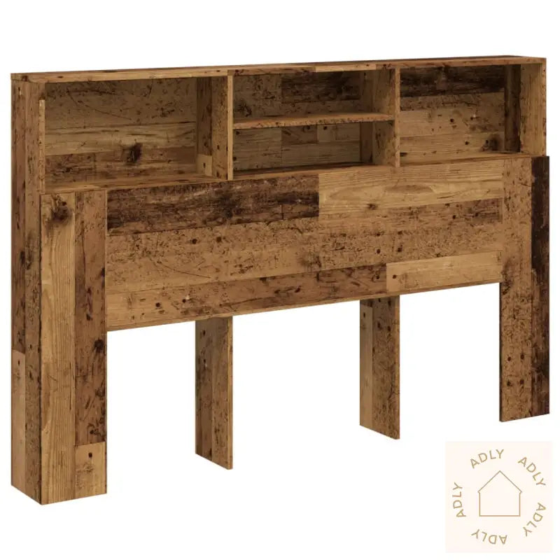 Hodegavl Med Hylle Gammelt Tre 160X19X103,5 Cm Konstruert Tre