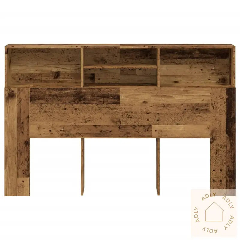 Hodegavl Med Hylle Gammelt Tre 160X19X103,5 Cm Konstruert Tre