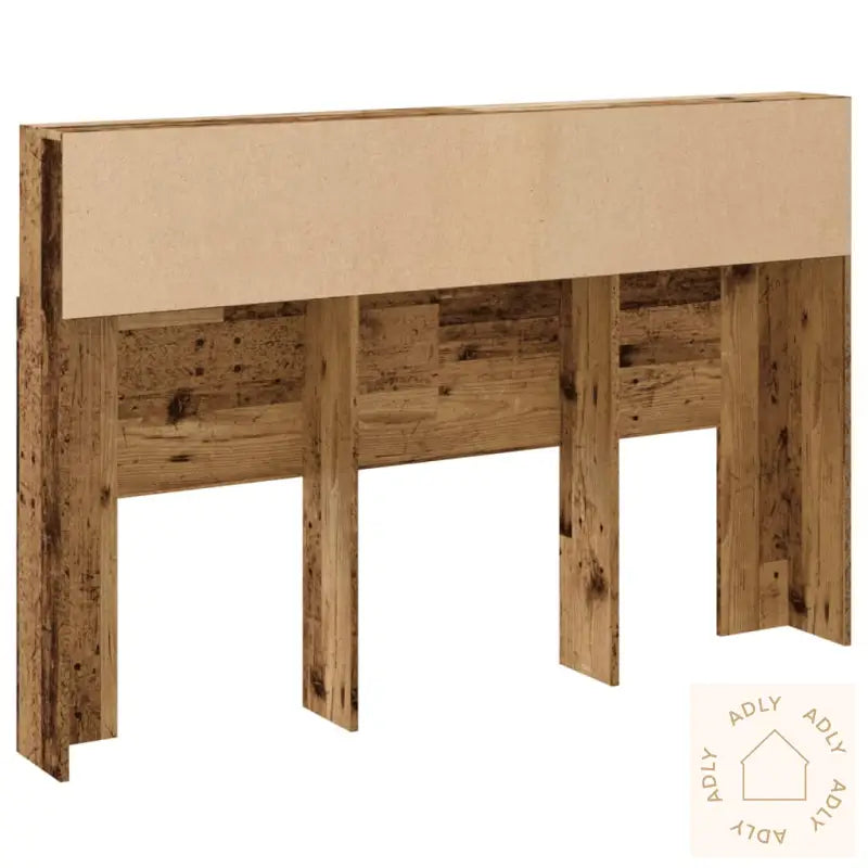 Hodegavl Med Hylle Gammelt Tre 160X19X103,5 Cm Konstruert Tre