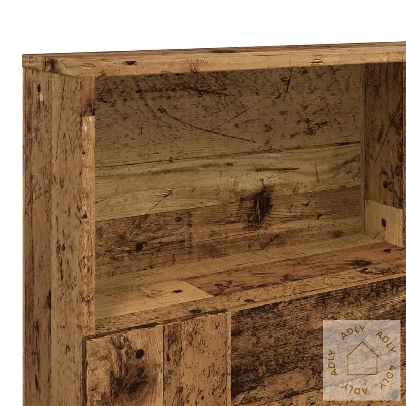 Hodegavl Med Hylle Gammelt Tre 160X19X103,5 Cm Konstruert Tre