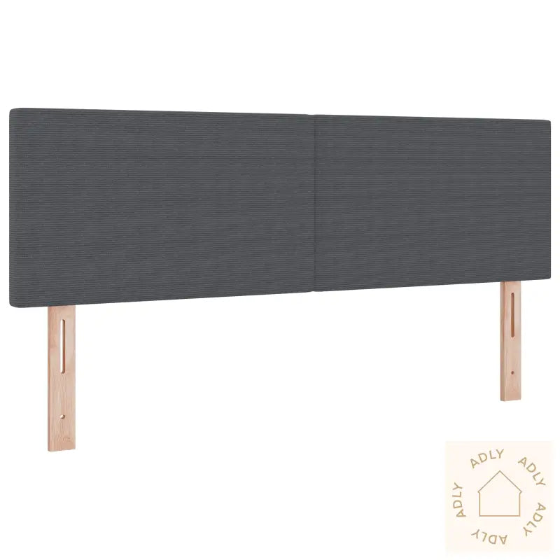 Led Hodegjerde Enkel Design Mørk Grå 80 Cm Cordfløyel