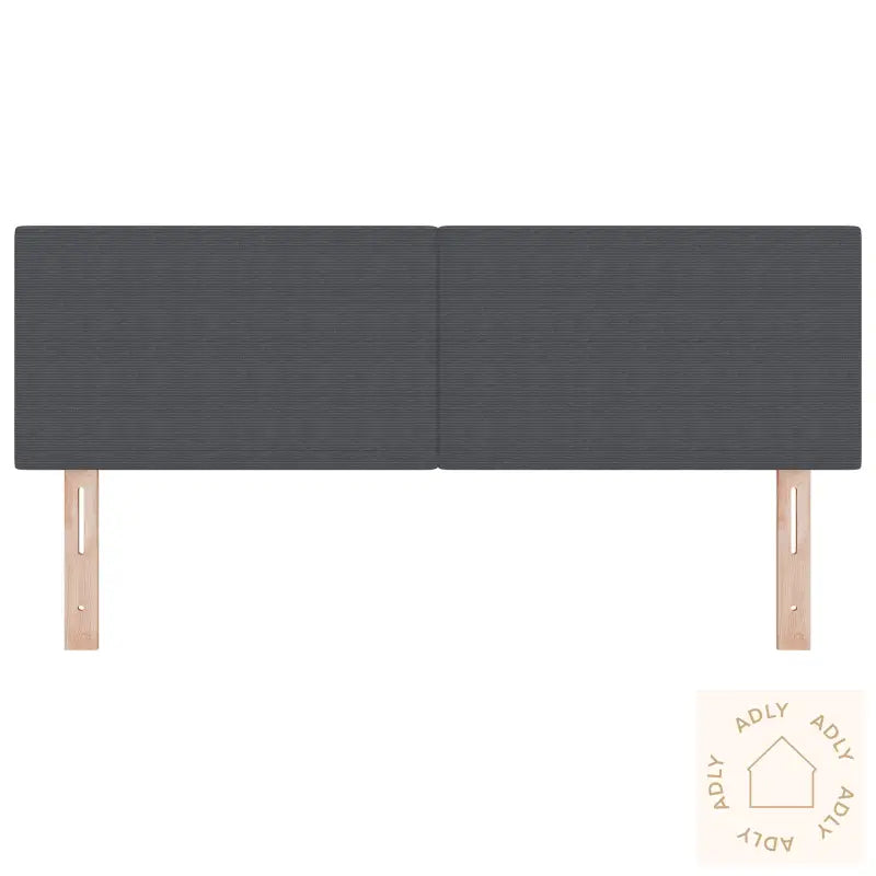 Led Hodegjerde Enkel Design Mørk Grå 80 Cm Cordfløyel