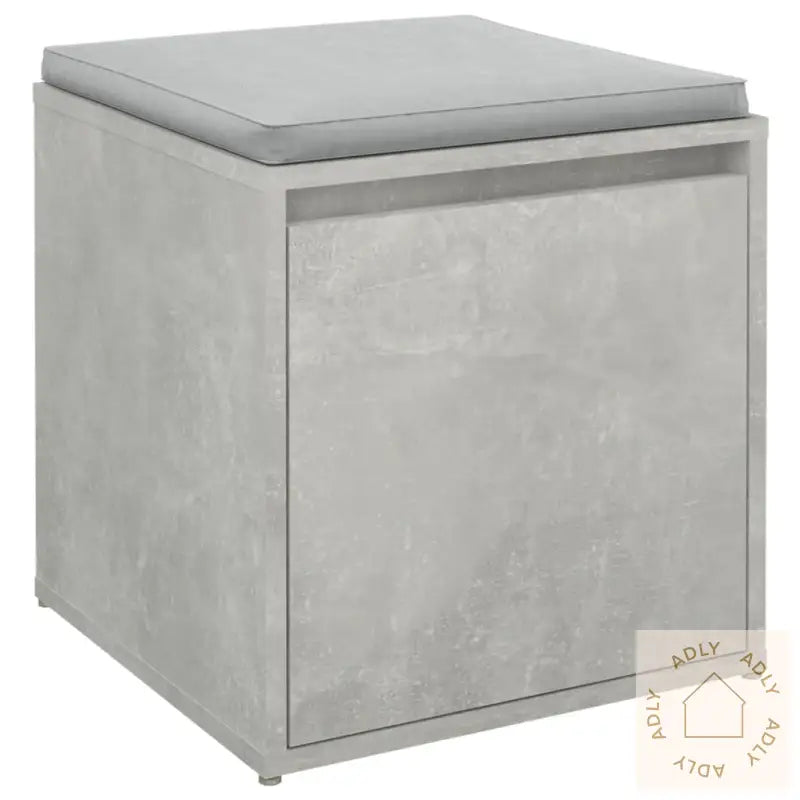 Oppbevaringsskap Betonggrå 40,5X40X40 Cm Konstruert Tre