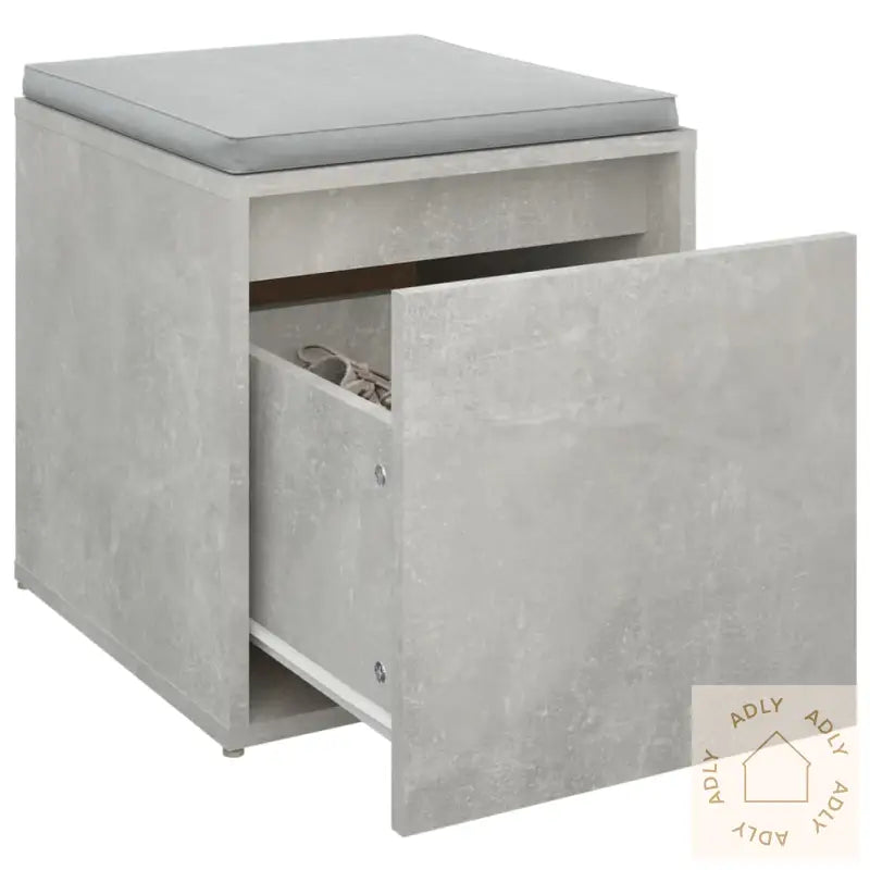 Oppbevaringsskap Betonggrå 40,5X40X40 Cm Konstruert Tre