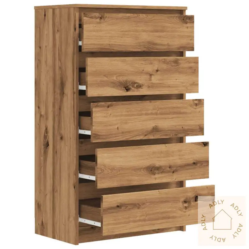 Kommode Artisan Eik 60X36X103 Cm Konstruert Tre