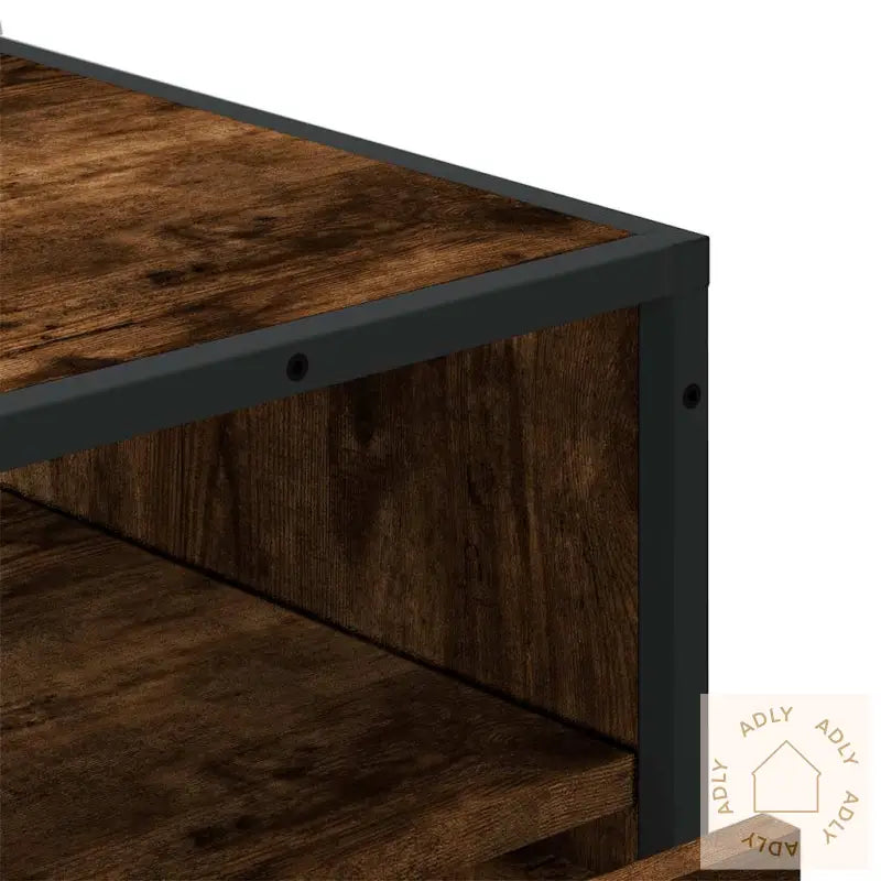 Kommode Røkt Eik 70X41X83,5 Cm Konstruert Tre