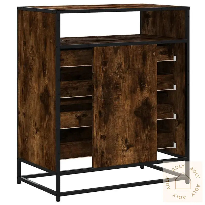 Kommode Røkt Eik 70X41X83,5 Cm Konstruert Tre