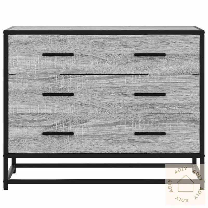 Kommode Grå Sonoma 70X41X56 Cm Konstruert Tre