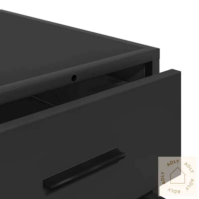 Kommode Svart 70X41X56 Cm Konstruert Tre