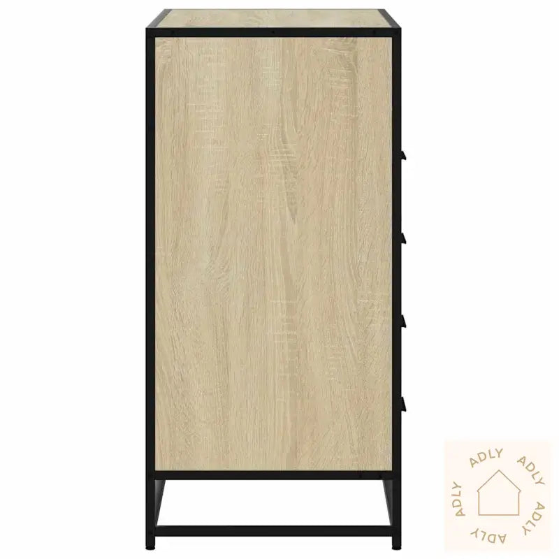 Kommode Sonoma Eik 70X41X83,5 Cm Konstruert Tre