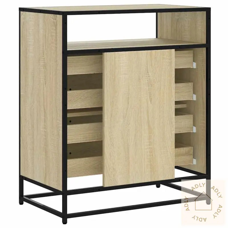 Kommode Sonoma Eik 70X41X83,5 Cm Konstruert Tre