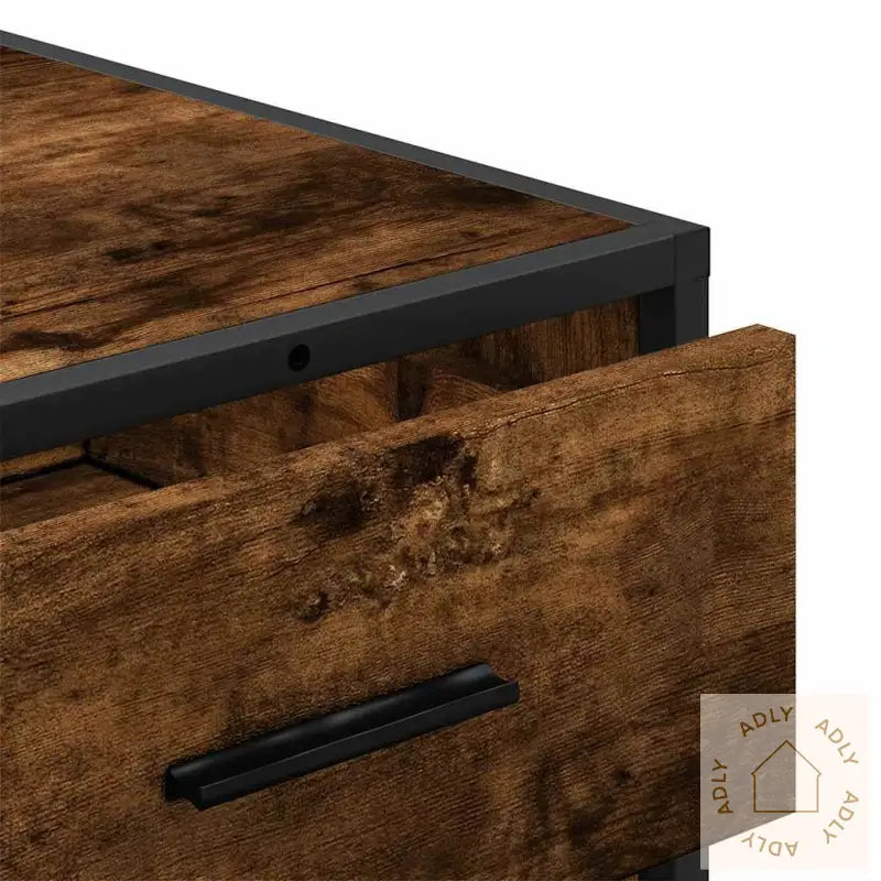 Kommode Røkt Eik 70X41X56 Cm Konstruert Tre