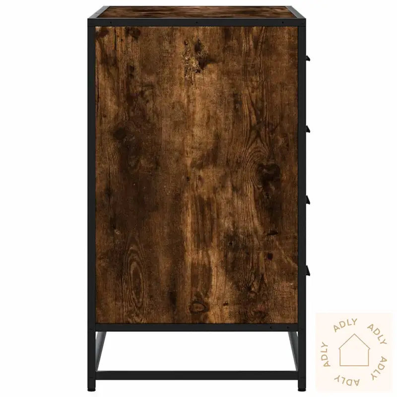 Kommode Røkt Eik 70X41X70 Cm Konstruert Tre