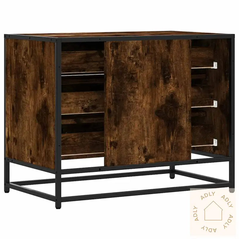 Kommode Røkt Eik 70X41X56 Cm Konstruert Tre