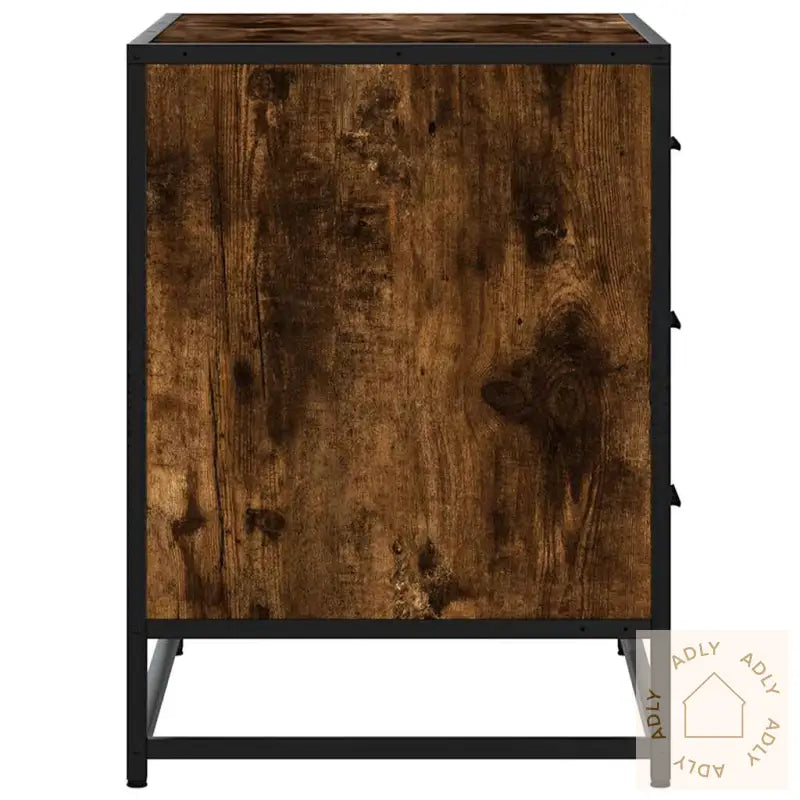 Kommode Røkt Eik 70X41X56 Cm Konstruert Tre