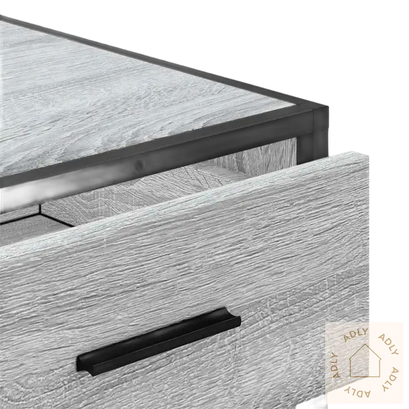 Gray wood-grain drawer i Stilig kommode som passer perfekt sammen med ditt interiør