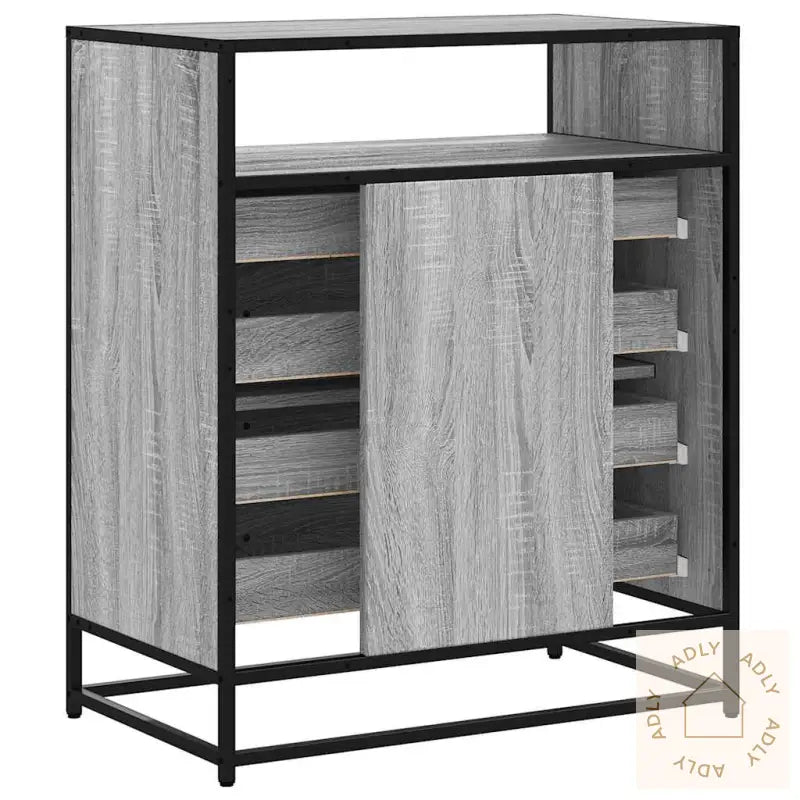 Kommode Grå Sonoma 70X41X83,5 Cm Konstruert Tre