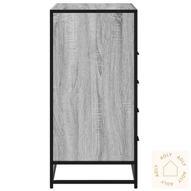 Kommode Grå Sonoma 70X41X83,5 Cm Konstruert Tre