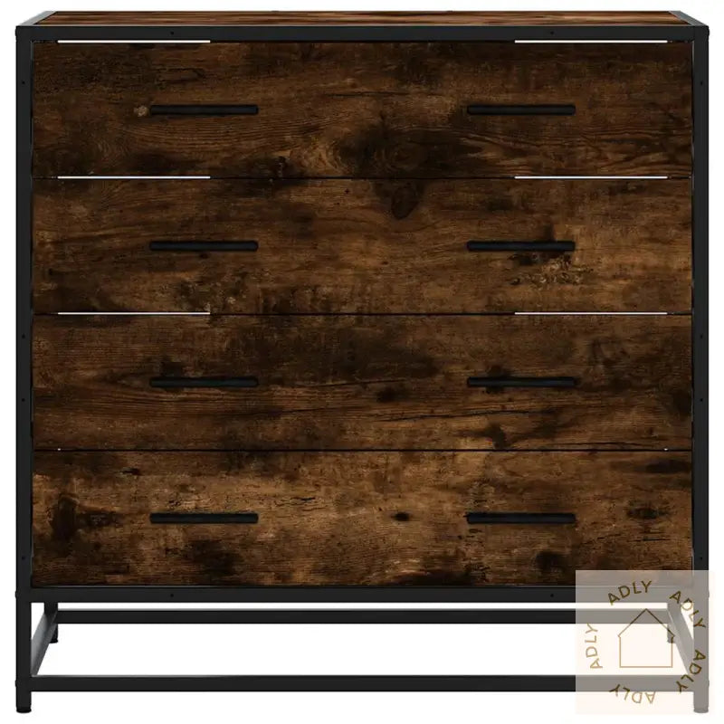 Kommode Røkt Eik 70X41X70 Cm Konstruert Tre