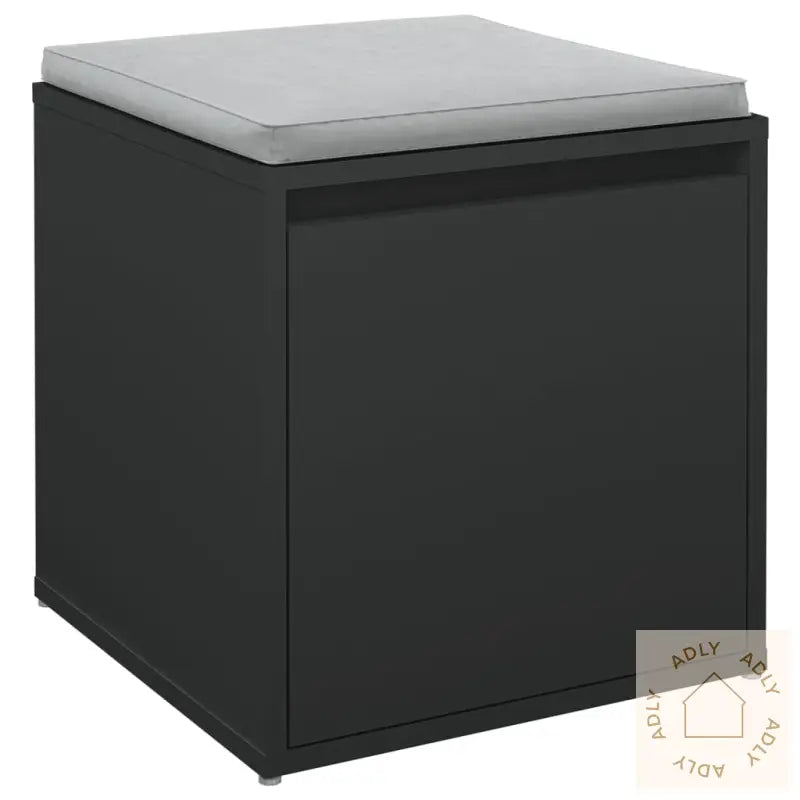 Oppbevaringsskap Svart 40,5X40X40 Cm Konstruert Tre