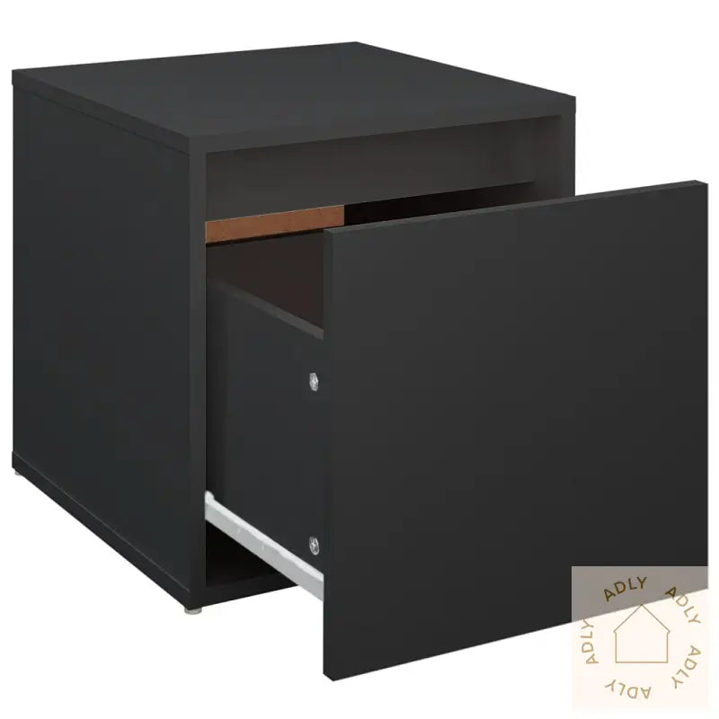 Oppbevaringsskap Svart 40,5X40X40 Cm Konstruert Tre