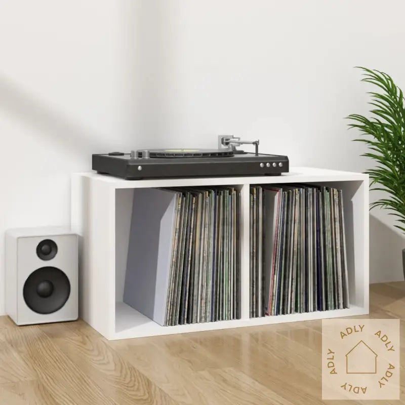 Oppbevaringsboks Lp Hvit 71X34X36 Cm Konstruert Tre