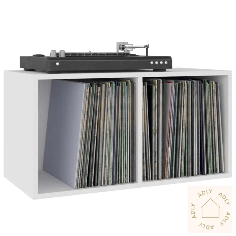 Oppbevaringsboks Lp Hvit 71X34X36 Cm Konstruert Tre