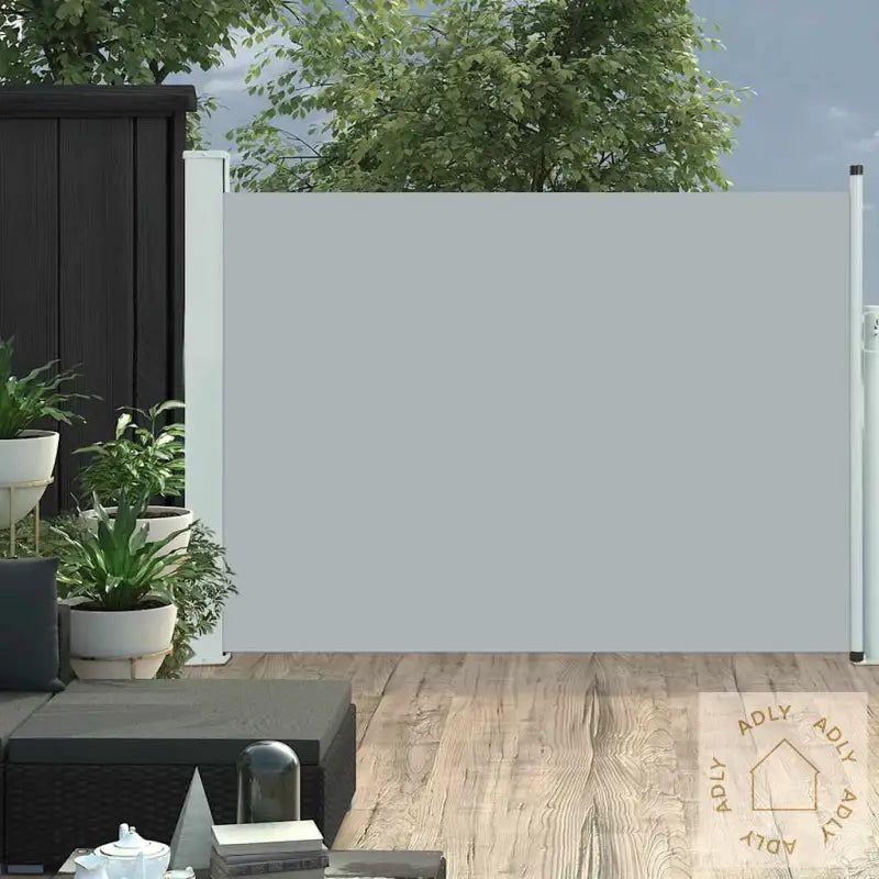 Uttrekkbar Sidemarkise 100X500 Cm Grå