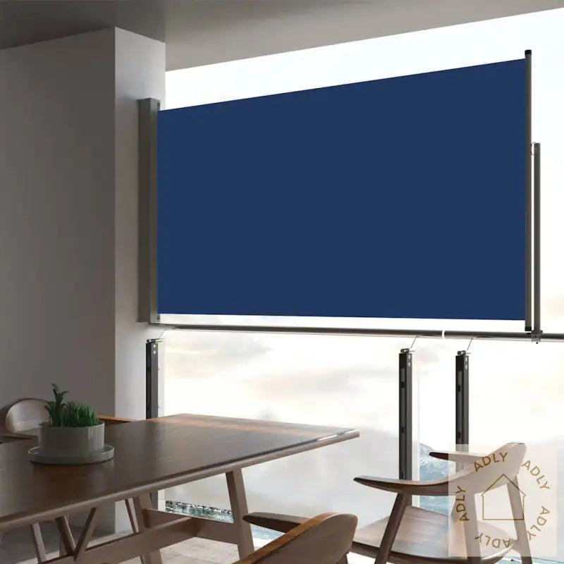 Uttrekkbar Sidemarkise 160X300 Cm Blå
