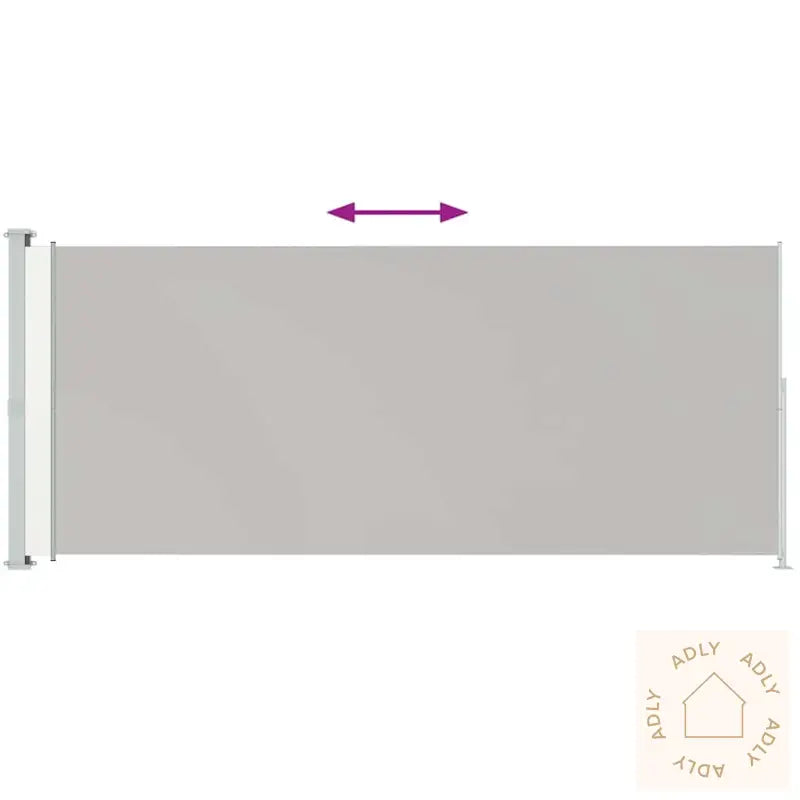 Uttrekkbar Sidemarkise 220X500 Cm Grå