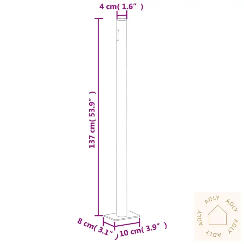 Uttrekkbar Sidemarkise 140X600 Cm Brun