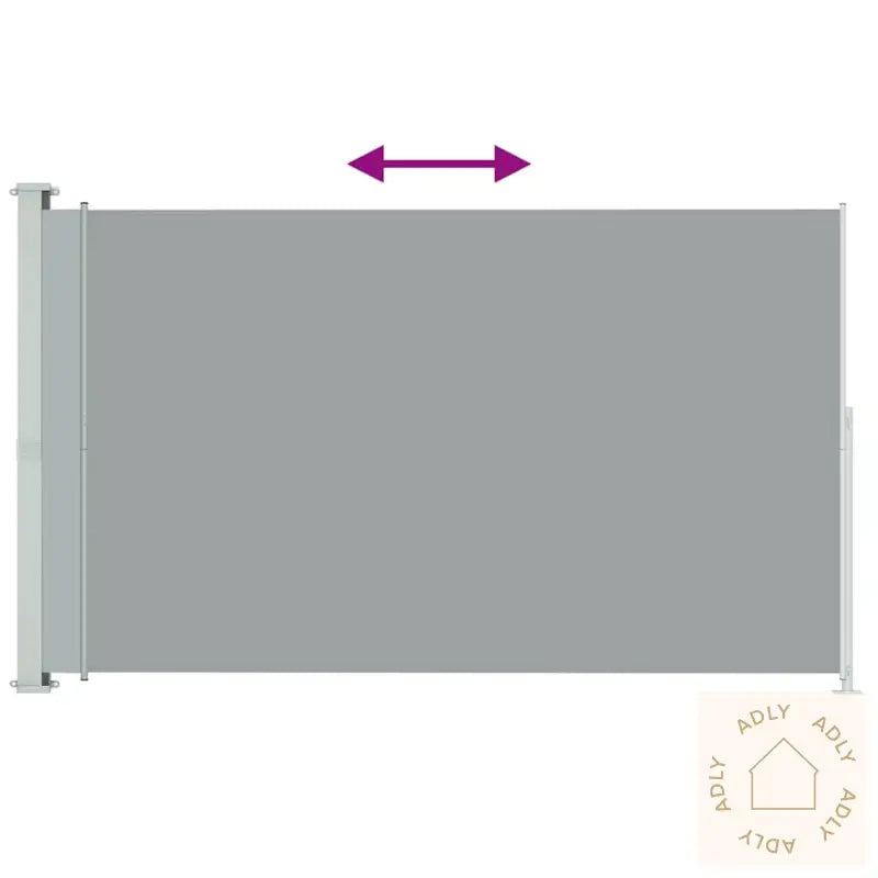 Uttrekkbar Sidemarkise 200X300 Cm Grå