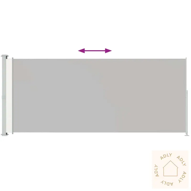 Uttrekkbar Sidemarkise 220X500 Cm Kremhvit