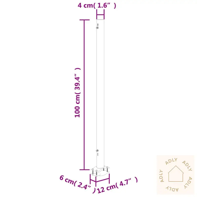 Uttrekkbar Sidemarkise 160 X 300 Cm Kremhvit