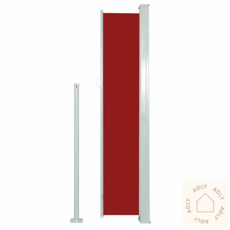 Uttrekkbar Sidemarkise 160X500 Cm Rød