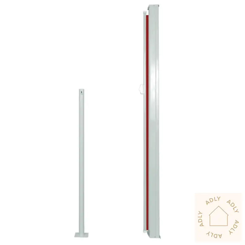 Uttrekkbar Sidemarkise 160X500 Cm Rød