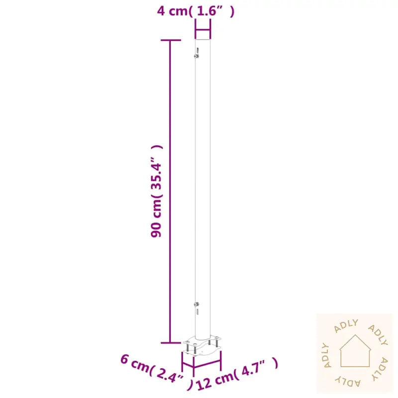 Uttrekkbar Sidemarkise 140 X 300 Cm Rød