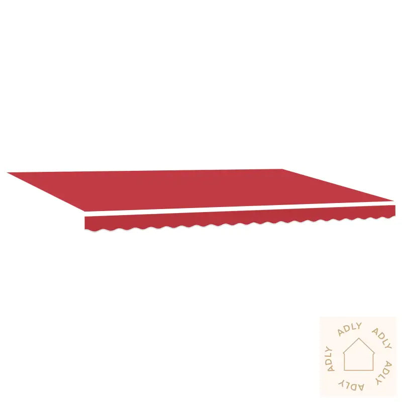 Markiseduk For 5X3.5 M Ramme Rød