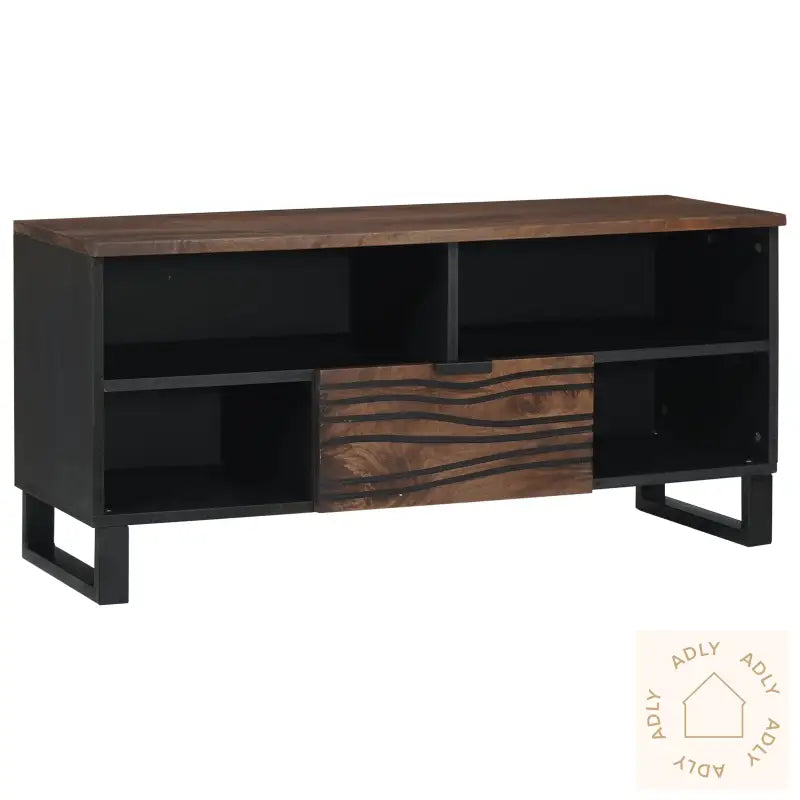 Tv-Skap 100X33,5X46 Cm Solid Tre Mango